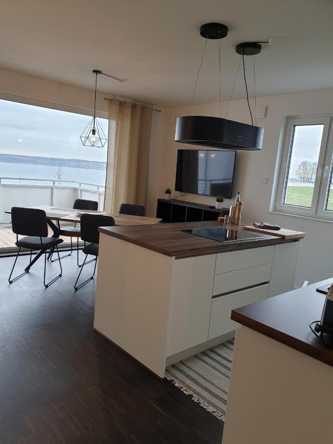 Ferienwohnung Seeblick Lausitzer Seenland Grossraeschen Exteriör bild