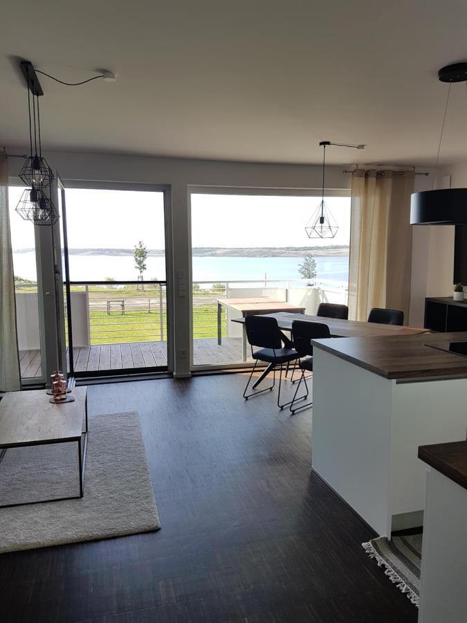 Ferienwohnung Seeblick Lausitzer Seenland Grossraeschen Exteriör bild